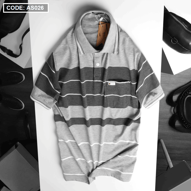 Kho sỉ áo Thun Sọc Polo Nam Có Túi Cao Cấp