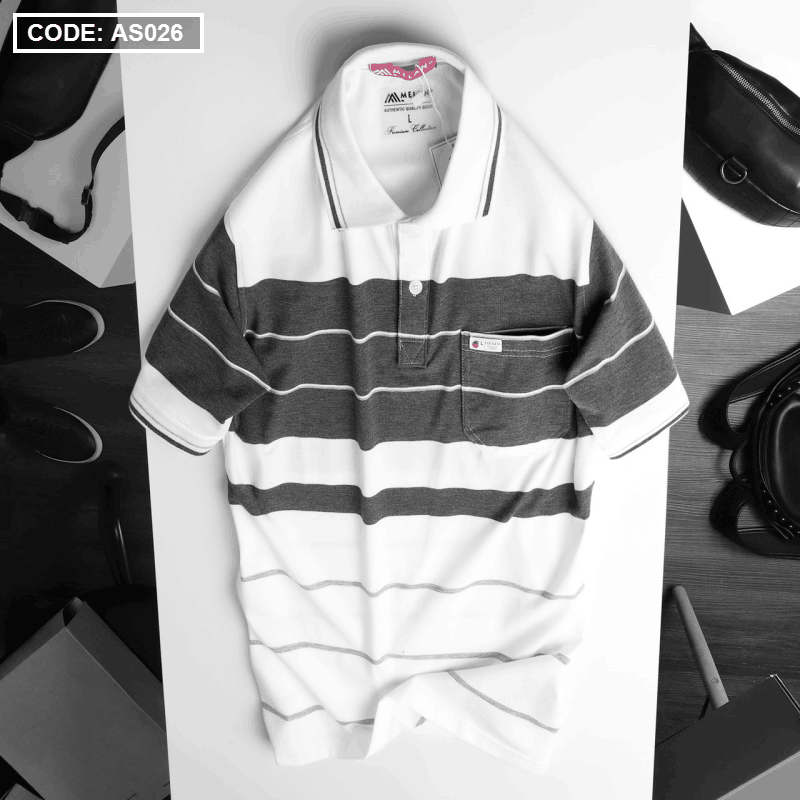 Kho sỉ áo Thun Sọc Polo Nam Có Túi Cao Cấp