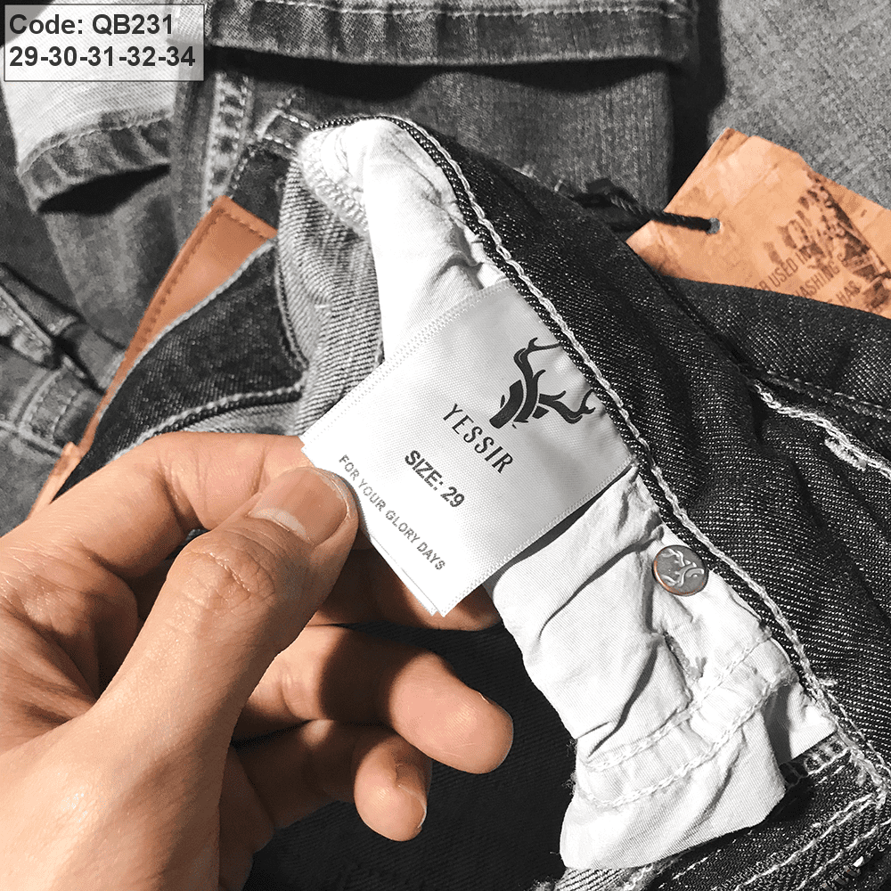 Xưởng sỉ quần jean dài nay ống suông hàng vnxk 19046 Quần Jean dài nay ống suông hàng VNXK 19046
