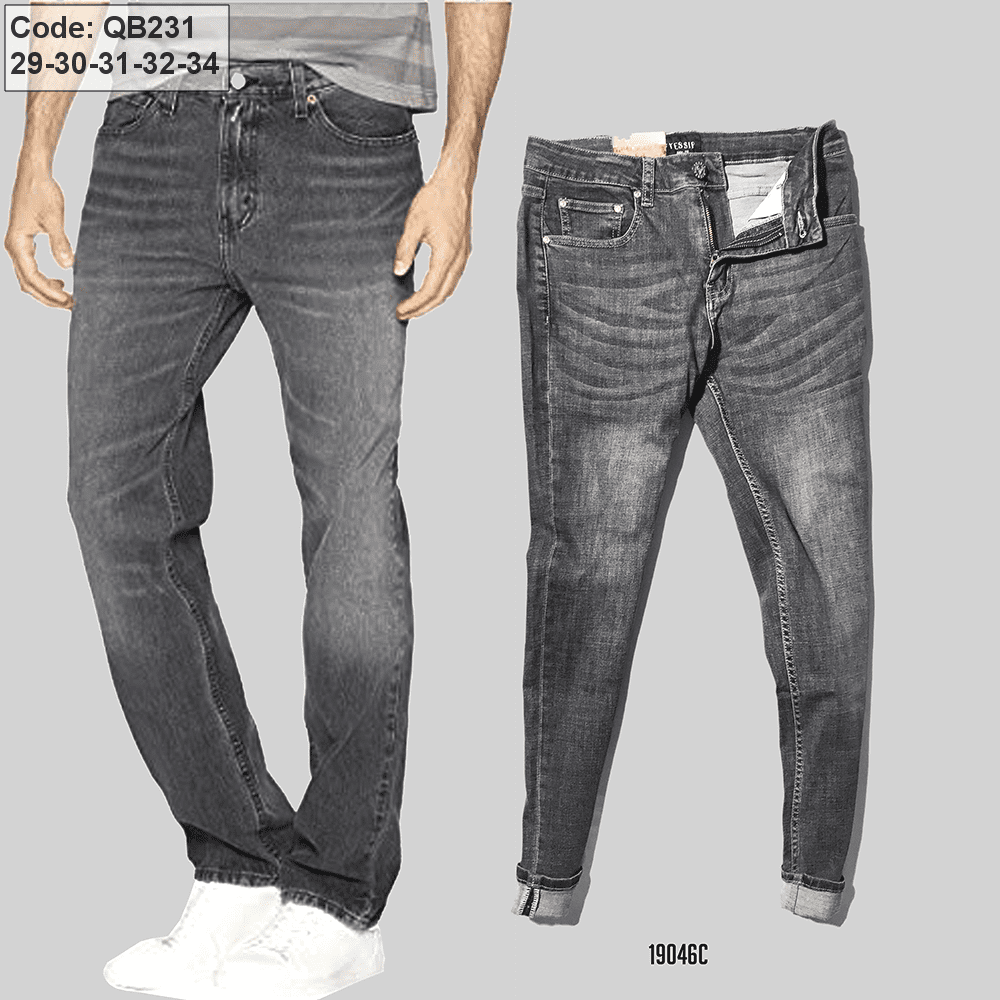 Xưởng sỉ quần jean dài nay ống suông hàng vnxk 19046 Quần Jean dài nay ống suông hàng VNXK 19046