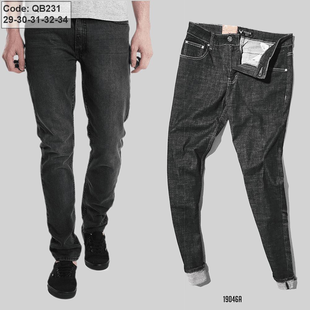 Xưởng sỉ quần jean dài nay ống suông hàng vnxk 19046 Quần Jean dài nay ống suông hàng VNXK 19046