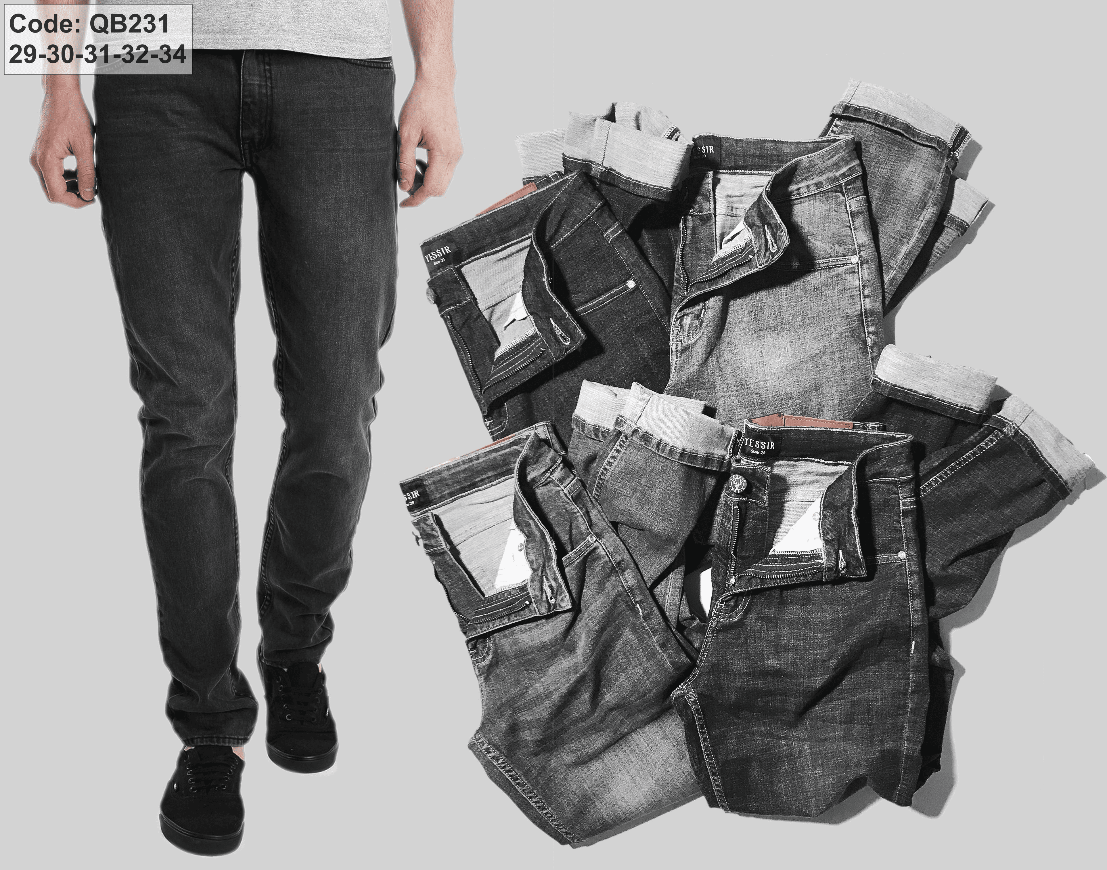 Xưởng sỉ quần jean dài nay ống suông hàng vnxk 19046 Quần Jean dài nay ống suông hàng VNXK 19046