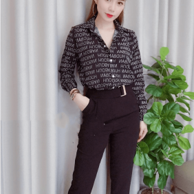 Xưởng sỉ áo sơ mi nữ họa tiết big size 65kg