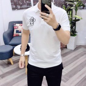 Áo thun nam cổ bẻ thêu logo