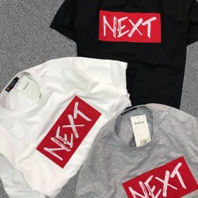 Xưởng sỉ áo thun nam next chữ thêu cao cấp