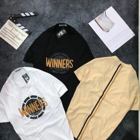 Áo thun nam cổ tròn in chữ Winners - AB264