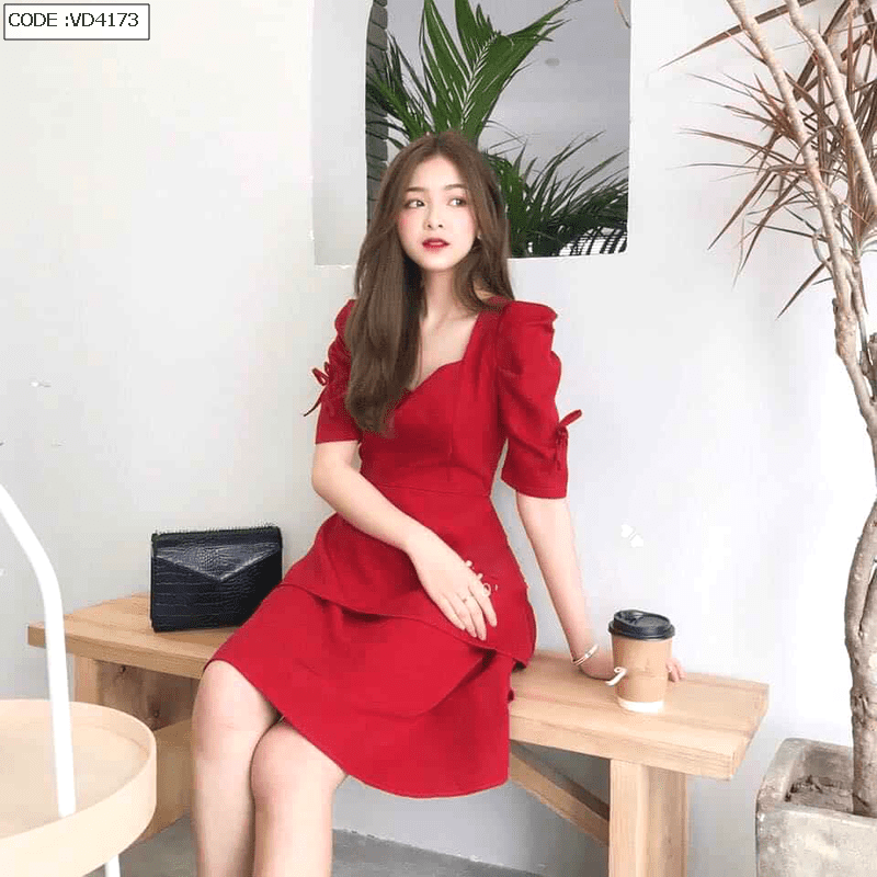 Đầm suông - Cổ tròn tay lỡ - - TTV STORE