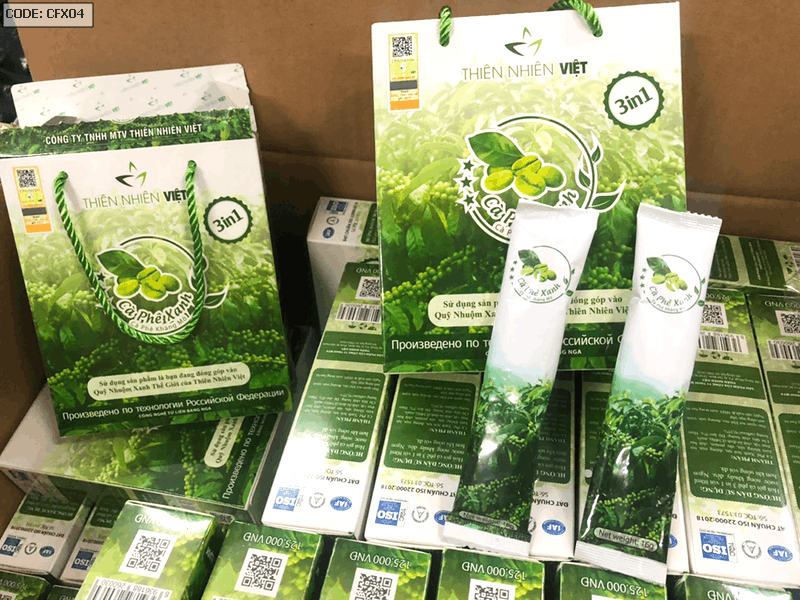 Combo 2 Cafe xanh hộp nhỏ 10 gói giá lẻ 125k Combo 2 Cafe xanh hộp nhỏ 10 gói giá lẻ 125k