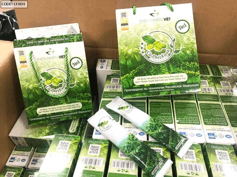 Combo 2 Cafe xanh hộp nhỏ 10 gói giá lẻ 125k Combo 2 Cafe xanh hộp nhỏ 10 gói giá lẻ 125k