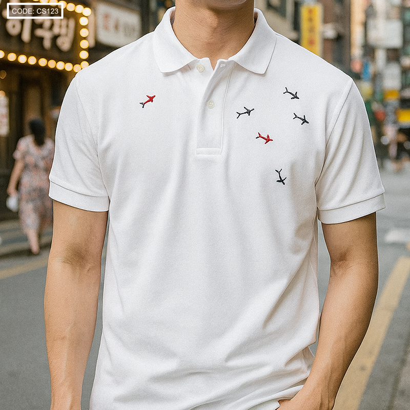 Shop sỉ áo Thun Nam Thêu Cá Mập Cao Cấp (Có Size 3XL)