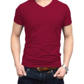 Áo thun trơn body cổ tim