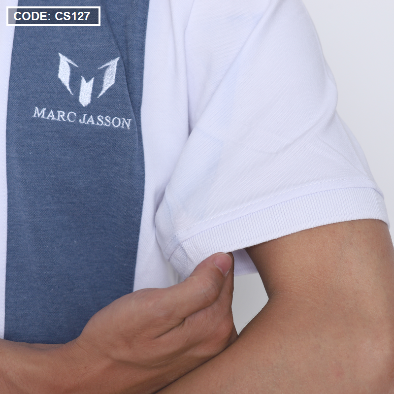 12802-img-2027-2.png Áo Thun Cá Sấu Nam Có Cổ Phối Marc Jasson - CS127