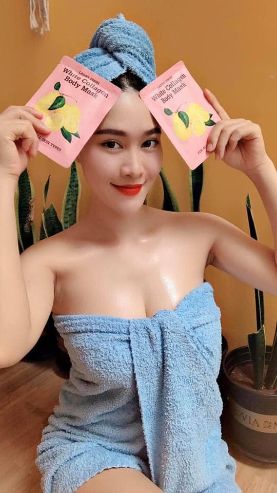 Giá sỉ Ủ trắng chanh Collagen Body Mask Ủ trắng chanh Collagen