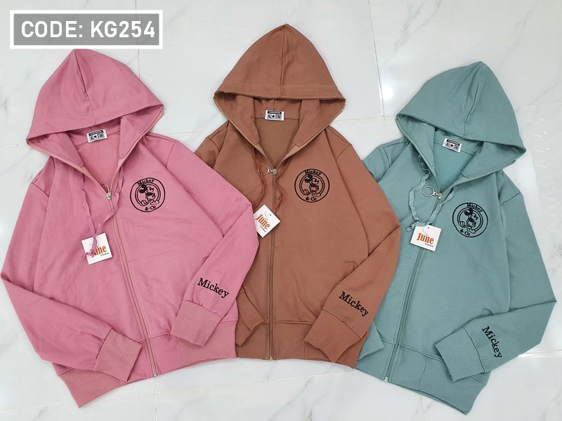 Áo khoác nữ thêu mickey tròn Áo khoác nữ thêu mickey tròn
