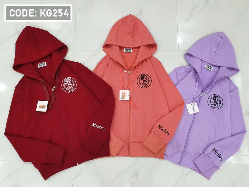 Áo khoác nữ thêu mickey tròn Áo khoác nữ thêu mickey tròn