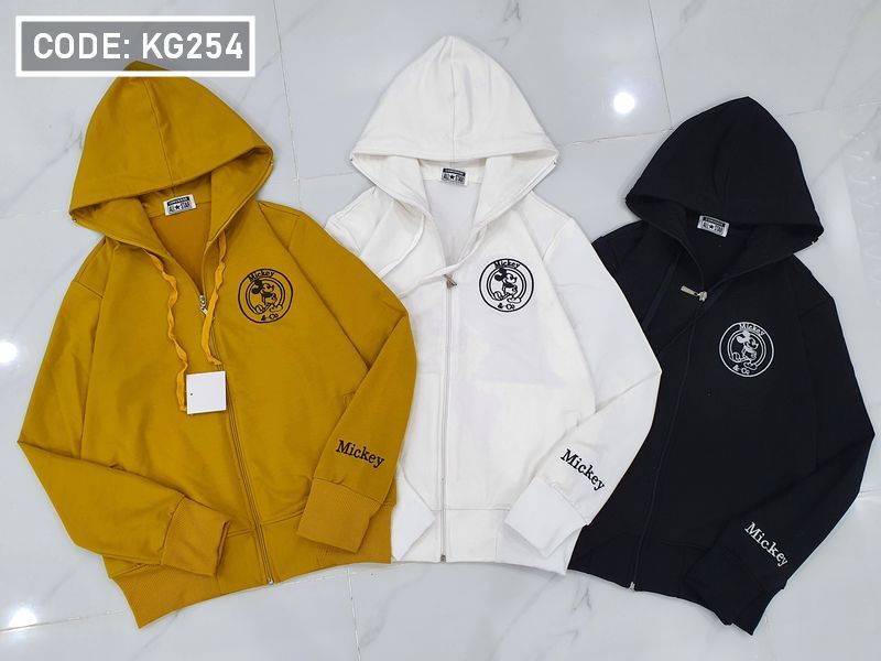 Áo khoác nữ thêu mickey tròn Áo khoác nữ thêu mickey tròn