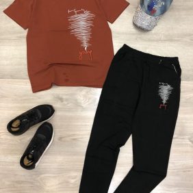 Set đồ bộ nữ quần dài thêu họa tiết