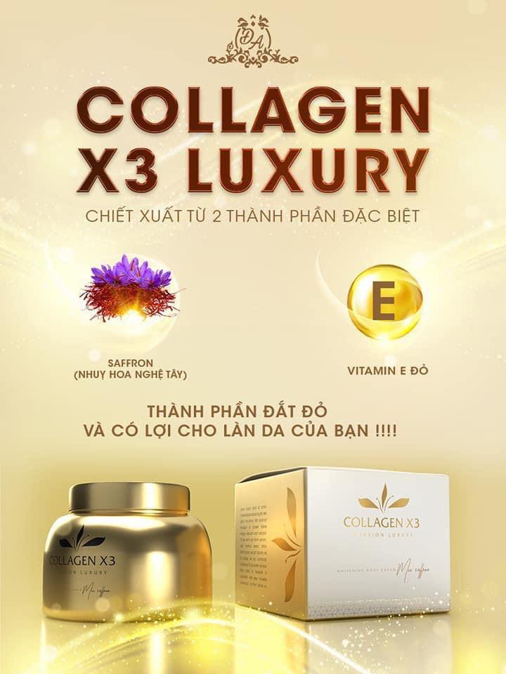 Kem Body Collagen X3 Luxury Mix Saffron Mỹ Phẩm Đông Anh Kem Body Collagen X3 Luxury Mix Saffron Mỹ Phẩm Đông Anh