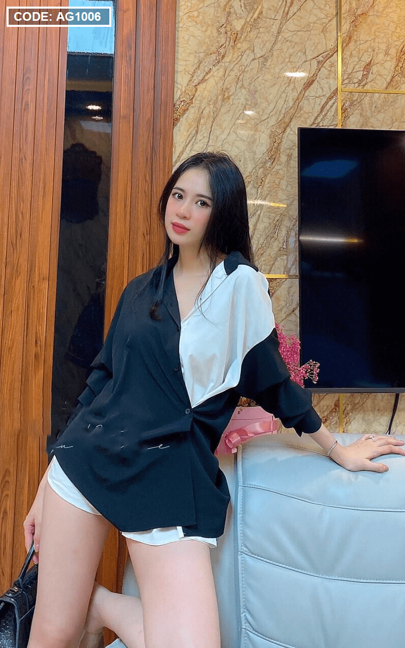 Shop sỉ somi phi satin phối màu - mặc đuoc 2 kieu Shop sỉ somi phi satin phối màu - mặc đuoc 2 kieu