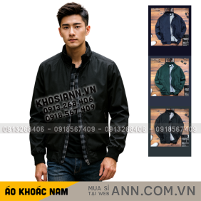 Áo Khoác Nam Dù 2 Lớp Lót Sọc Phía Trong (Có Size 3XL) - AK061