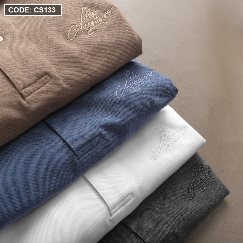 Shop sỉ áo Thun Nam Cổ Bẻ Thêu Chữ Cao Cấp