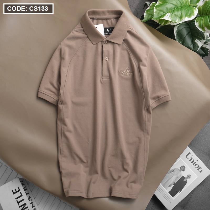 Shop sỉ áo Thun Nam Cổ Bẻ Thêu Chữ Cao Cấp