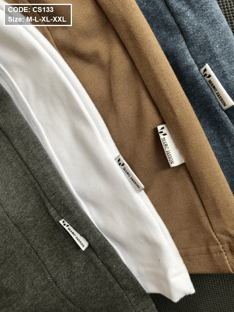 Shop sỉ áo Thun Nam Cổ Bẻ Thêu Chữ Cao Cấp