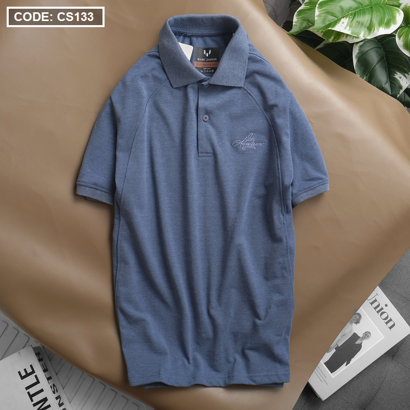 Shop sỉ áo Thun Nam Cổ Bẻ Thêu Chữ Cao Cấp