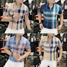 Áo sơ mi sọc nam tay ngắn cao cấp