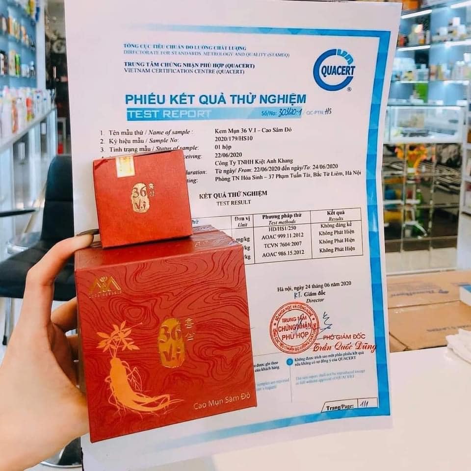 Cao Mụn Sâm Đỏ 36 Vị MeeA Organic Loại Lớn 15g