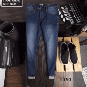 Quần jean dài nam 5191 ống ôm
