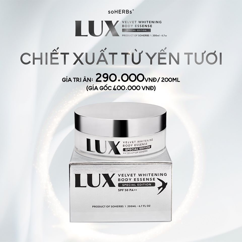 Giá sỉ kem body Lux tinh chất yến tươi chính hãng soHERBs Kem body Lux tinh chất yến tươi chính hãng soHERBs