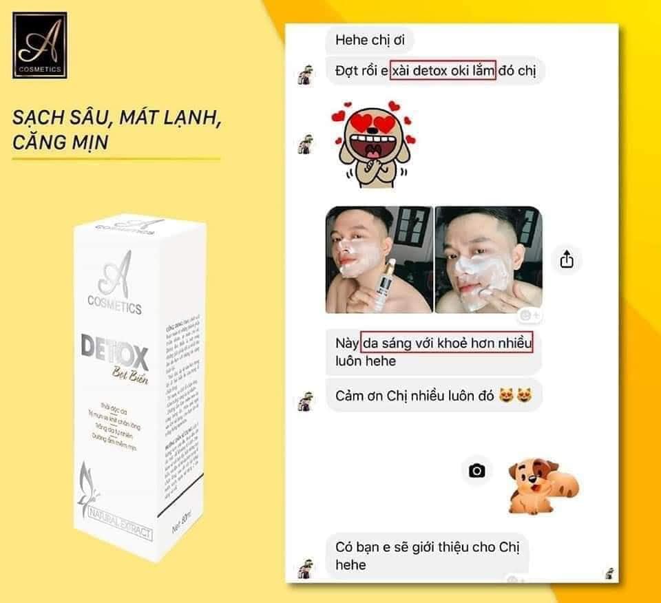 Detox thải độc tố da A Cosmetics Detox thải độc tố da A Cosmetics