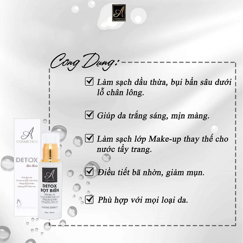 Detox thải độc tố da A Cosmetics Detox thải độc tố da A Cosmetics