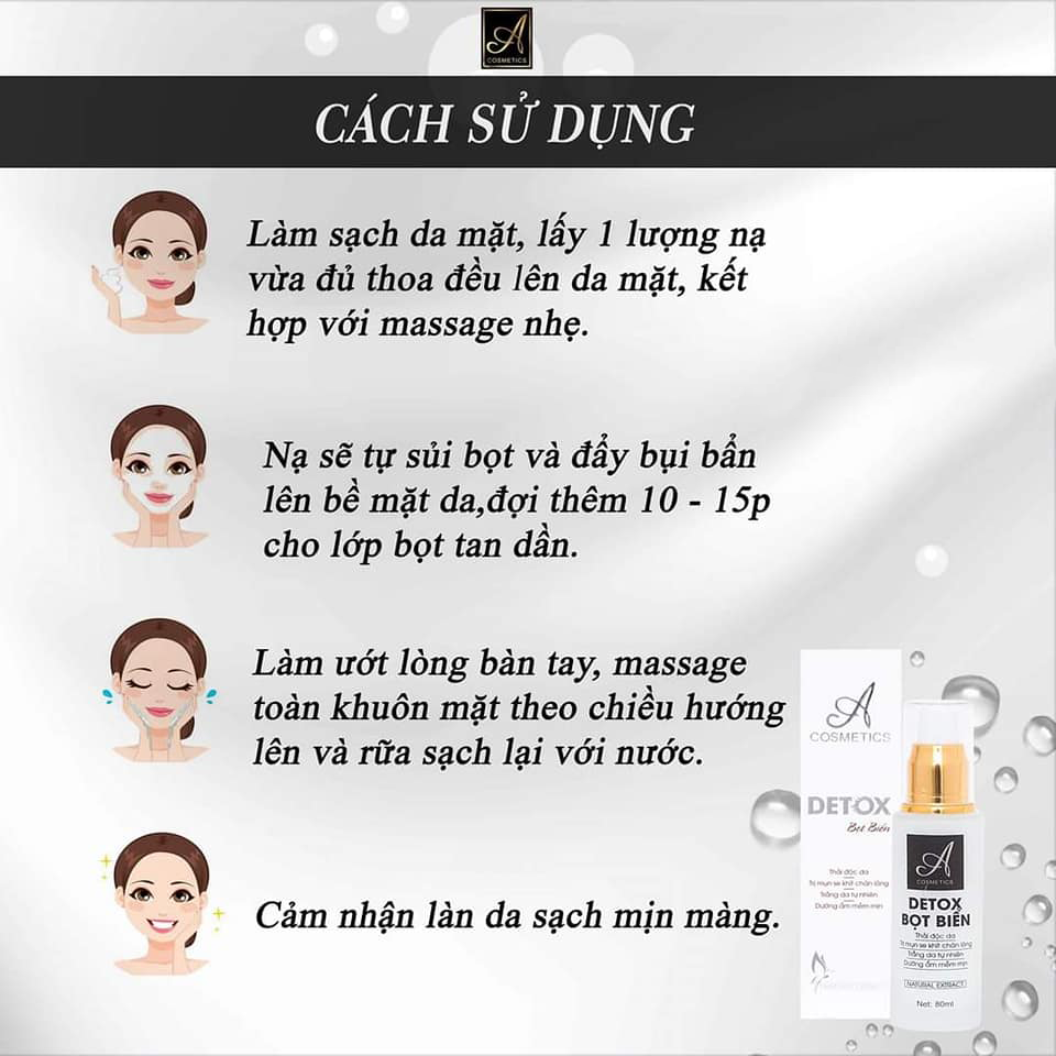 Detox thải độc tố da A Cosmetics Detox thải độc tố da A Cosmetics