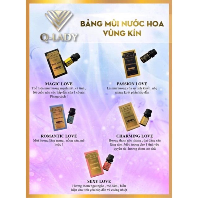 Shop sỉ nước hoa vùng kín Charming Love Q Lady Shop sỉ nước hoa vùng kín Charming Love Q Lady