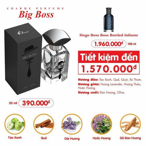 HÀNG CHÍNH HÃNG- Nước hoa Charme Nam Big Boss 35ml