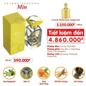 HÀNG CHÍNH HÃNG - Nước Hoa Charme MIN 35ML Nam