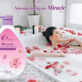 Sữa tắm nước hoa Charme Miracle 1000ml hương Hoa Hồng