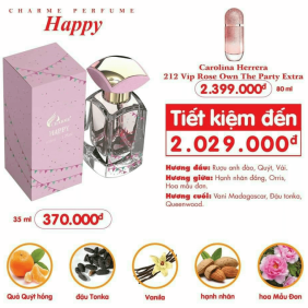 Nước hoa nữ Charme Happy 35ml chính hãng