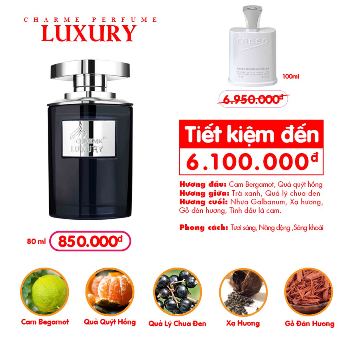 14532-luxery2-8.jpg Nước Hoa Nam Charme Luxury 80ml - 8936194690425