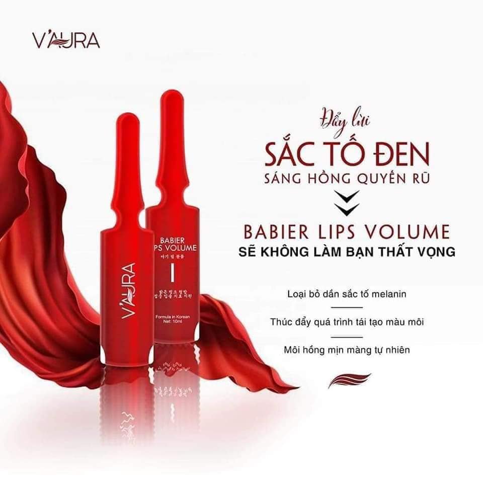 Tinh chất cấy màu môi Vaura Babier Lips Volume chính hãng Tinh chất cấy màu môi Vaura Babier Lips Volume chính hãng