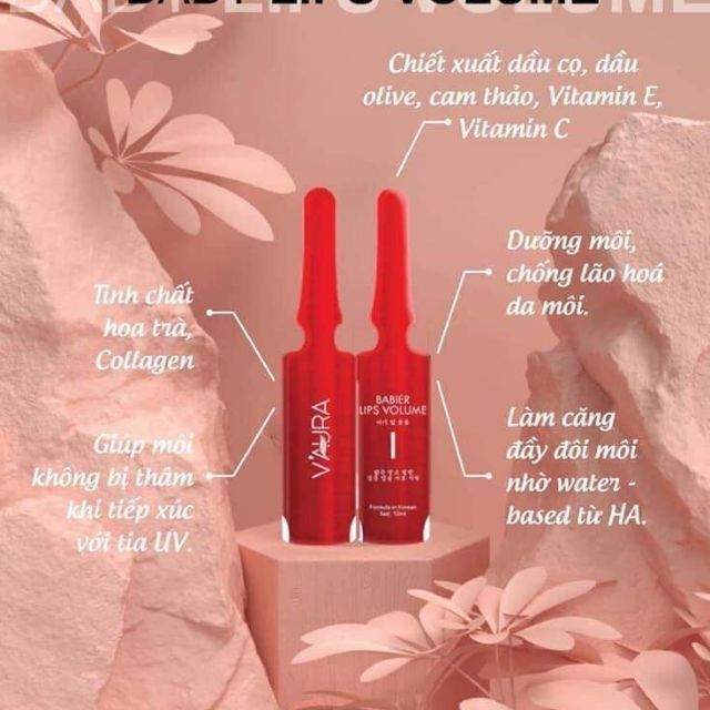 Tinh chất cấy màu môi Vaura Babier Lips Volume chính hãng Tinh chất cấy màu môi Vaura Babier Lips Volume chính hãng