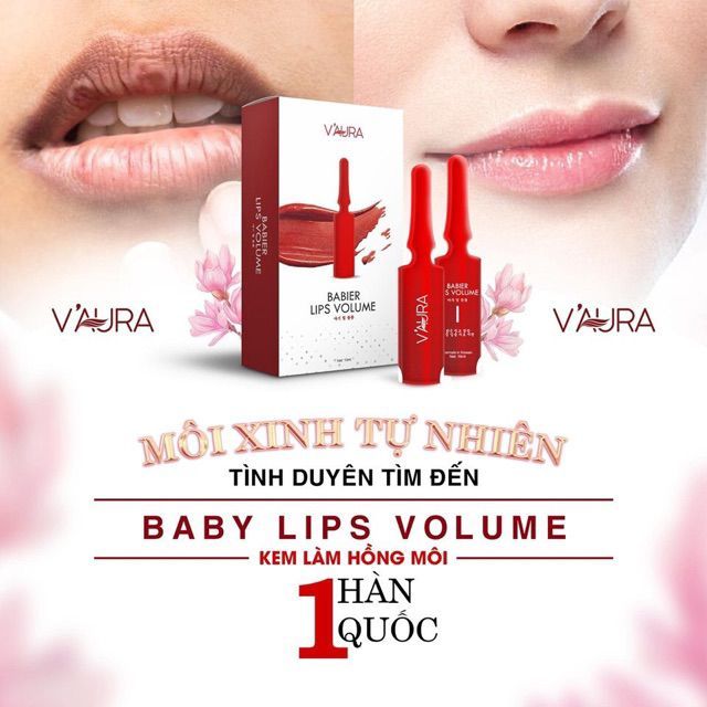 Tinh chất cấy màu môi Vaura Babier Lips Volume chính hãng Tinh chất cấy màu môi Vaura Babier Lips Volume chính hãng