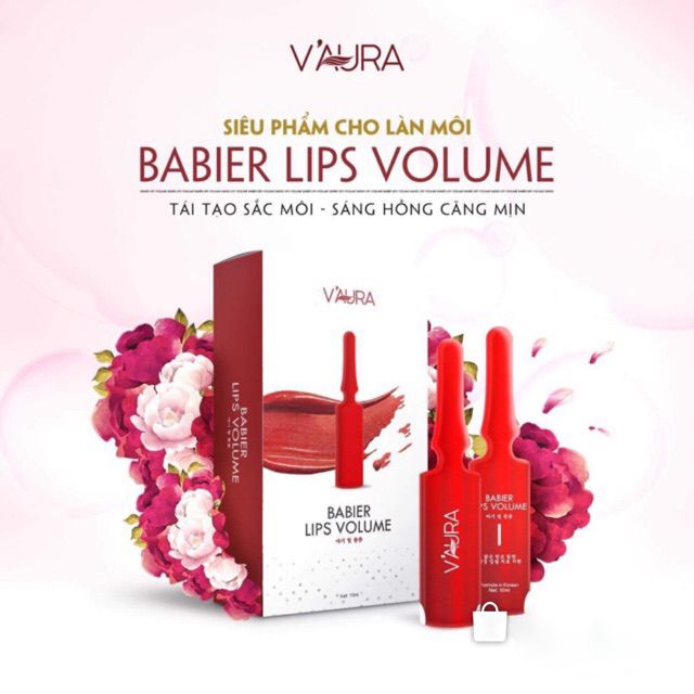 Tinh chất cấy màu môi Vaura Babier Lips Volume chính hãng Tinh chất cấy màu môi Vaura Babier Lips Volume chính hãng