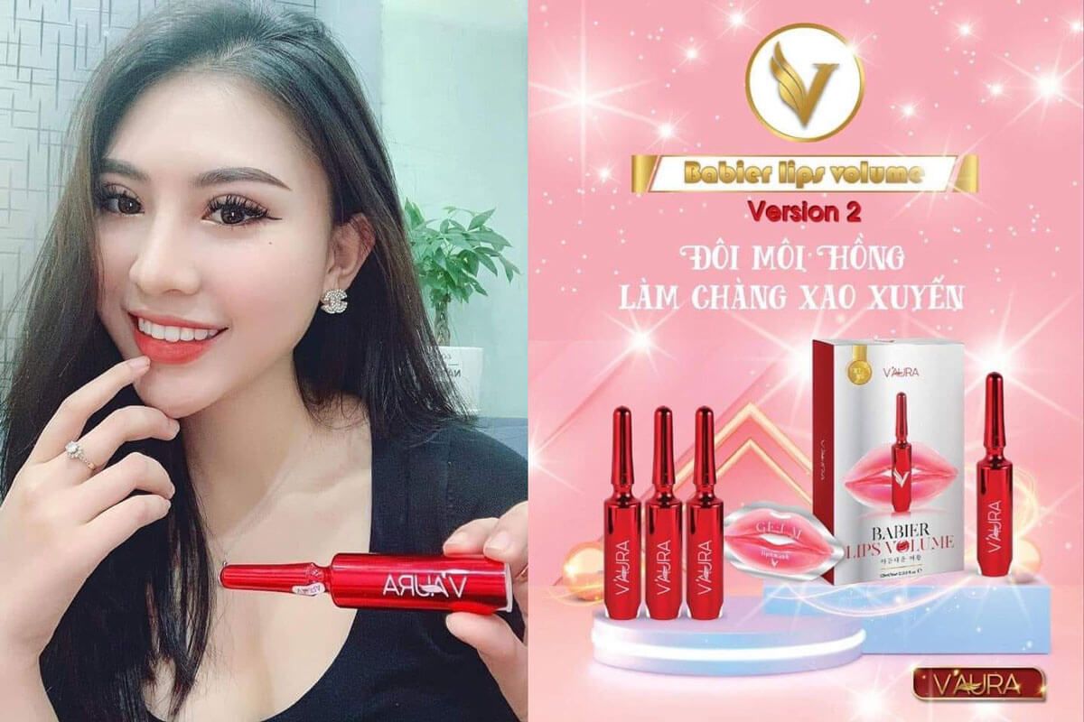 Tinh chất cấy màu môi Vaura Babier Lips Volume chính hãng Tinh chất cấy màu môi Vaura Babier Lips Volume chính hãng