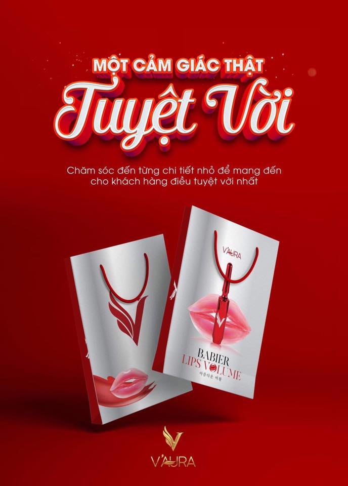 Tinh chất cấy màu môi Vaura Babier Lips Volume chính hãng Tinh chất cấy màu môi Vaura Babier Lips Volume chính hãng