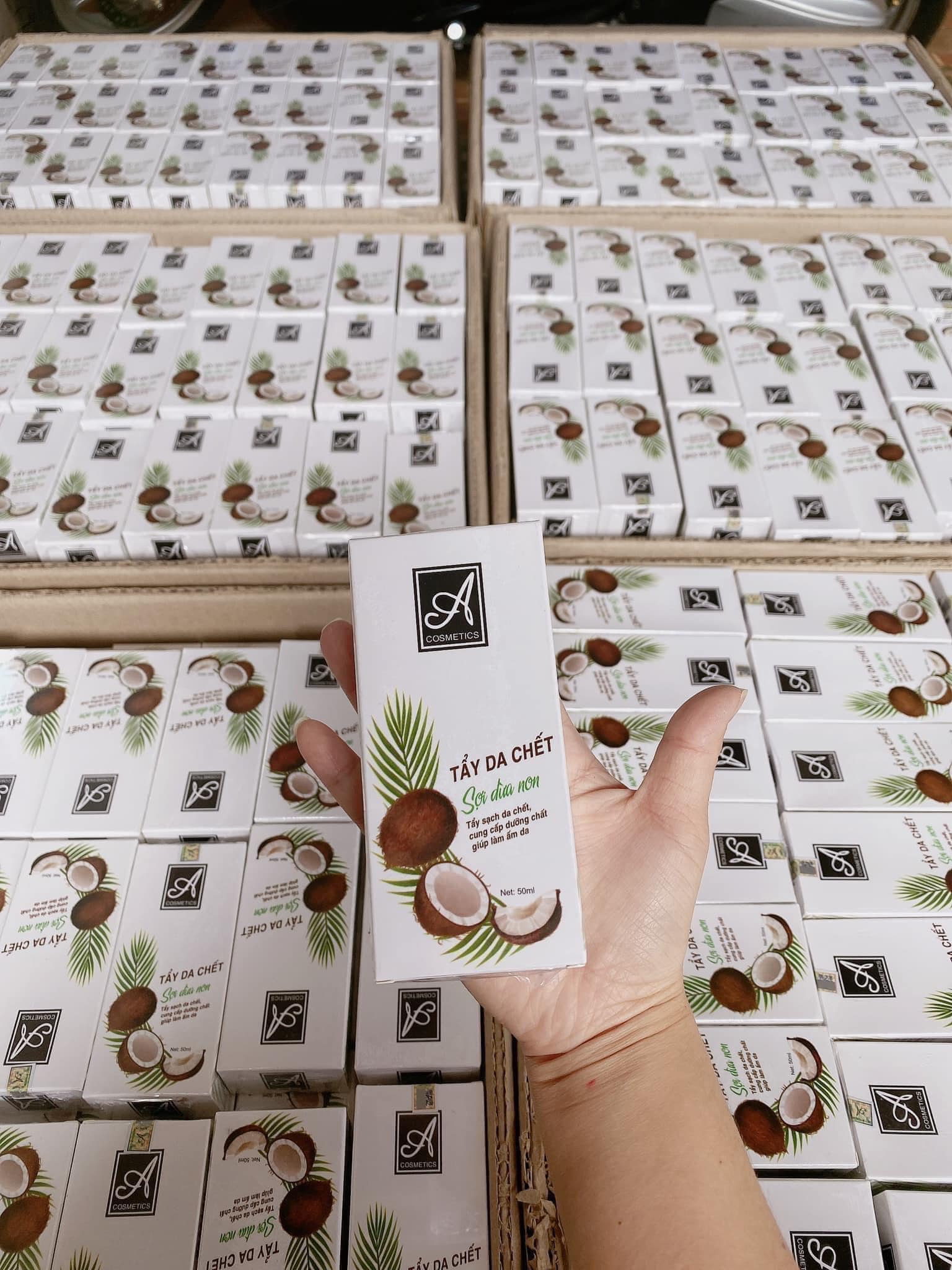 Tẩy tế bào chết sợi dừa non A Cosmetics Tẩy tế bào chết sợi dừa non A Cosmetics
