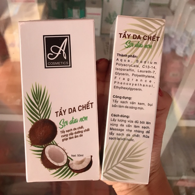 Tẩy tế bào chết sợi dừa non A Cosmetics Tẩy tế bào chết sợi dừa non A Cosmetics