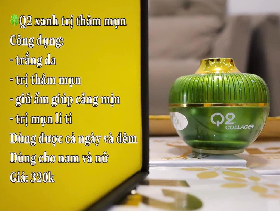 Face Q2 màu xanh trị mụn Face Q2 màu xanh trị mụn